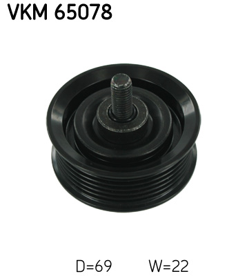 Deflection/Guide Pulley, V-ribbed belt - VKM 65078 SKF
