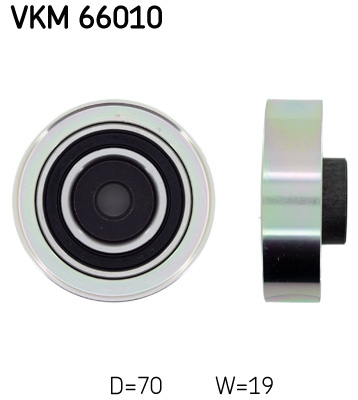Deflection/Guide Pulley, V-ribbed belt - VKM 66010 SKF