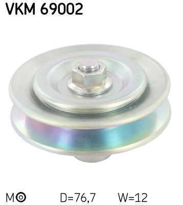 Tensioner Pulley, V-belt - VKM 69002 SKF