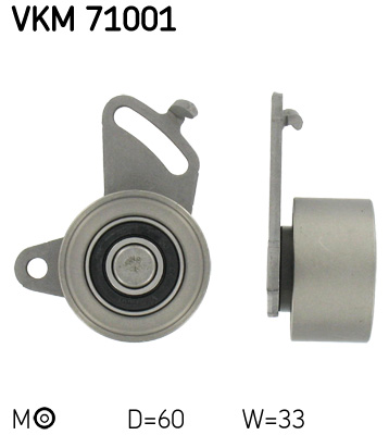 Tensioner Pulley, timing belt - VKM 71001 SKF