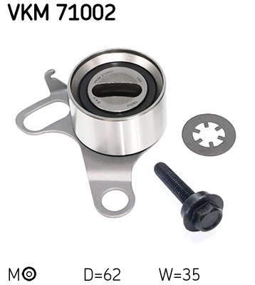 Tensioner Pulley, timing belt - VKM 71002 SKF