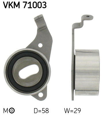 Tensioner Pulley, timing belt - VKM 71003 SKF