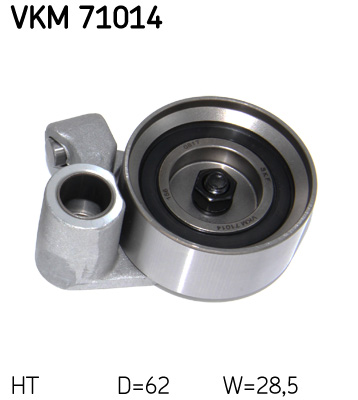 Tensioner Pulley, timing belt - VKM 71014 SKF