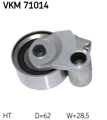 Tensioner Pulley, timing belt - VKM 71014 SKF