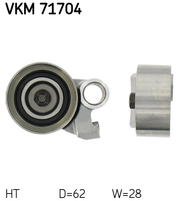 Tensioner Pulley, timing belt - VKM 71704 SKF