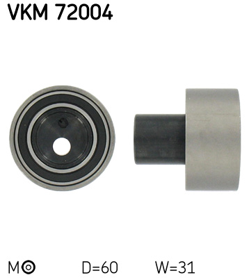 Tensioner Pulley, timing belt - VKM 72004 SKF