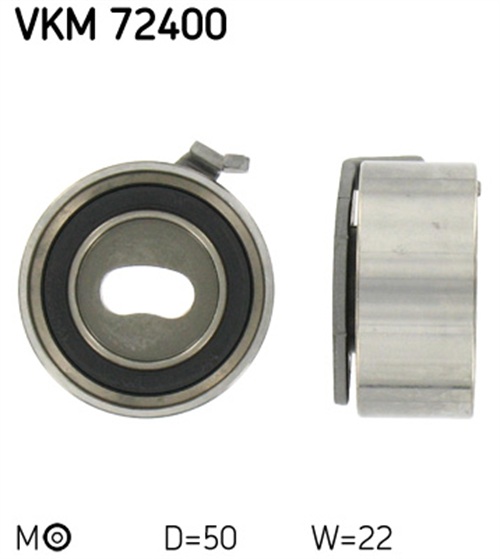 Tensioner Pulley, timing belt - VKM 72400 SKF