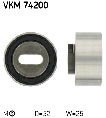 Tensioner Pulley, timing belt - VKM 74200 SKF