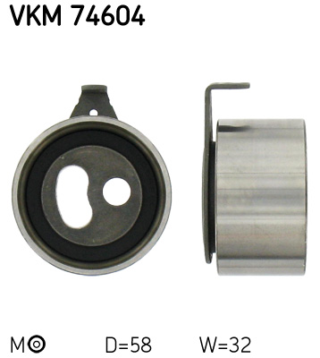 Tensioner Pulley, timing belt - VKM 74604 SKF