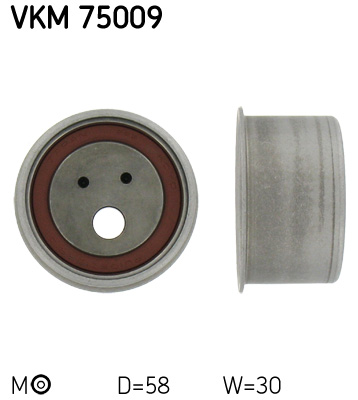Tensioner Pulley, timing belt - VKM 75009 SKF