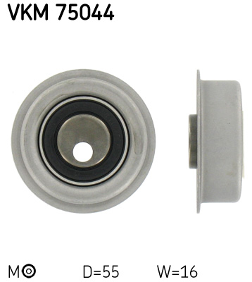 Tensioner Pulley, timing belt - VKM 75044 SKF