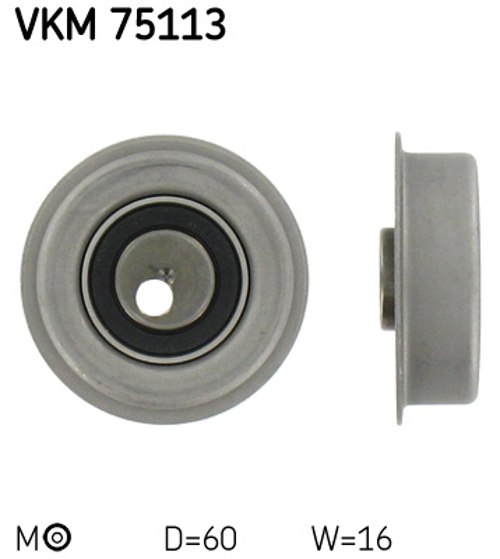 Натяжной ролик, ремень ГРМ - VKM 75113 SKF