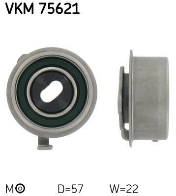 Tensioner Pulley, timing belt - VKM 75621 SKF