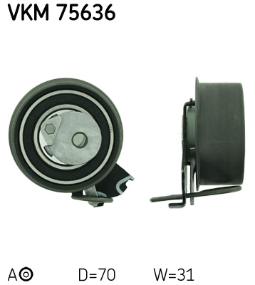 Tensioner Pulley, timing belt - VKM 75636 SKF