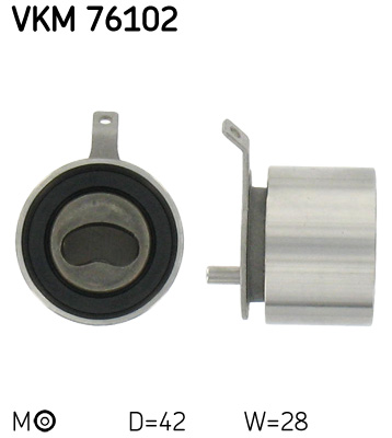 Tensioner Pulley, timing belt - VKM 76102 SKF