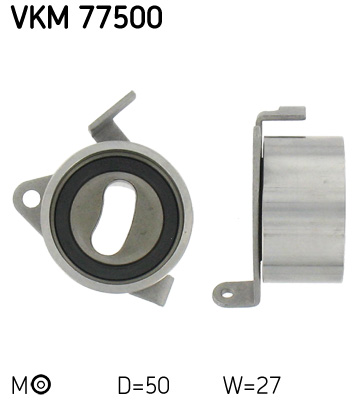 Tensioner Pulley, timing belt - VKM 77500 SKF