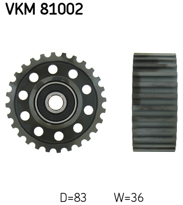 Deflection/Guide Pulley, timing belt - VKM 81002 SKF
