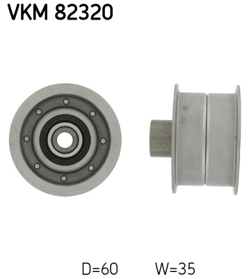 kreipiantysis skriemulys, paskirstymo diržas - VKM 82320 SKF