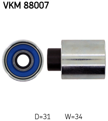 Deflection/Guide Pulley, timing belt - VKM 88007 SKF