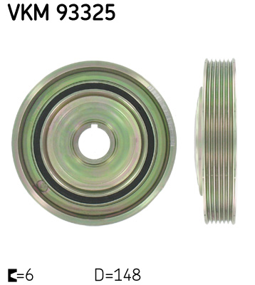 Belt Pulley, crankshaft - VKM 93325 SKF