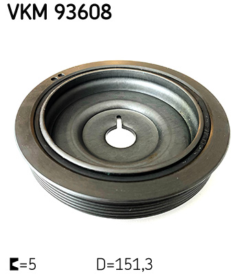 Belt Pulley, crankshaft - VKM 93608 SKF