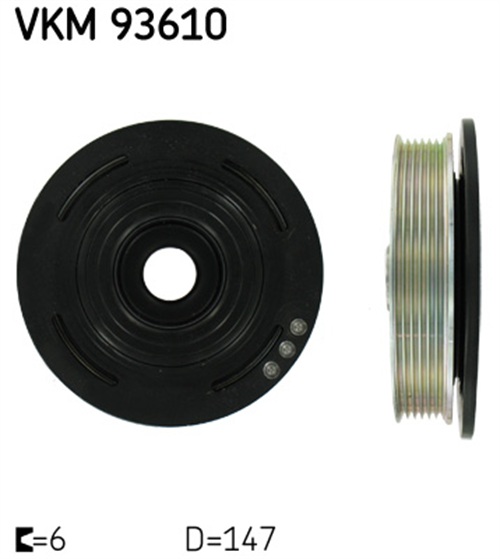 Belt Pulley, crankshaft - VKM 93610 SKF