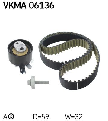 Timing Belt Set - VKMA 06136 SKF