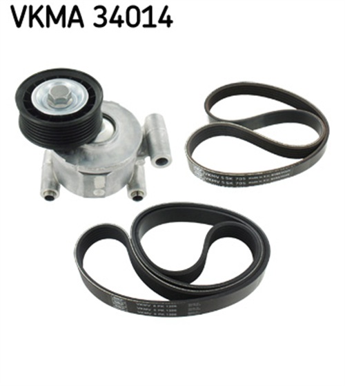 V-Ribbed Belt Set - VKMA 34014 SKF