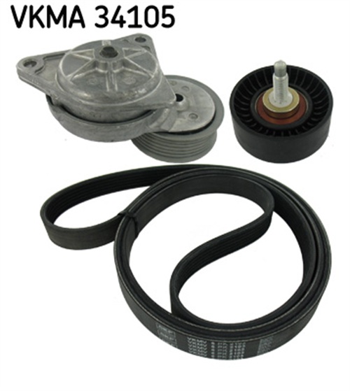 V-Ribbed Belt Set - VKMA 34105 SKF