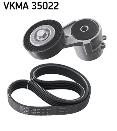V formos rumbuotas diržas, komplektas - VKMA 35022 SKF