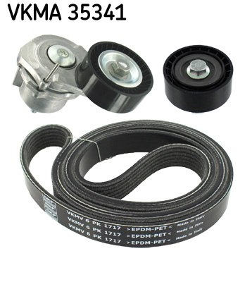 V formos rumbuotas diržas, komplektas - VKMA 35341 SKF
