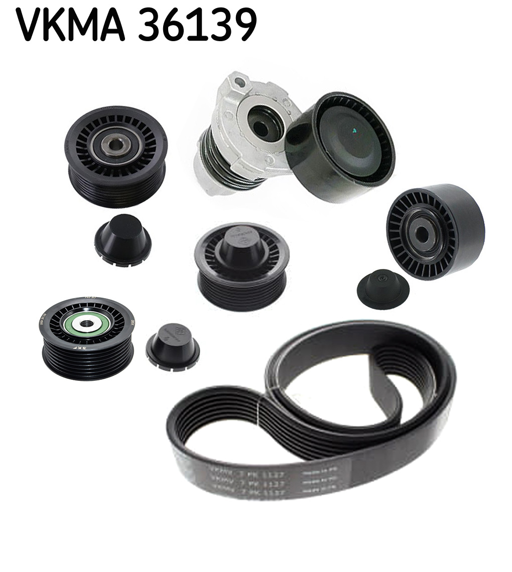 V-Ribbed Belt Set - VKMA 36139 SKF