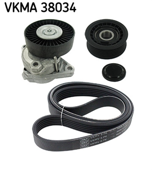 V-Ribbed Belt Set - VKMA 38034 SKF