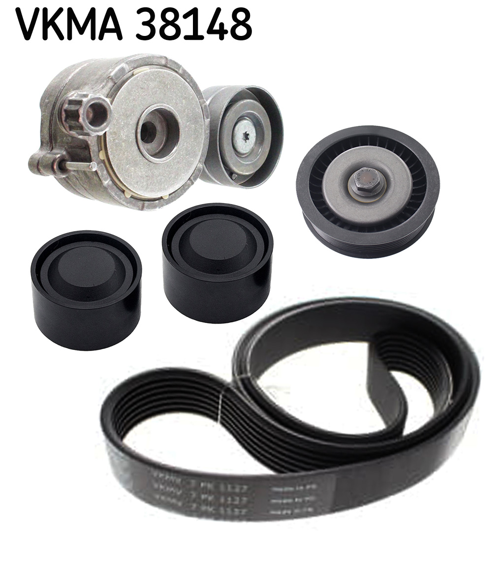 V-Ribbed Belt Set - VKMA 38148 SKF