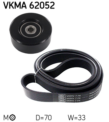 Поликлиновой ременный комплект - VKMA 62052 SKF