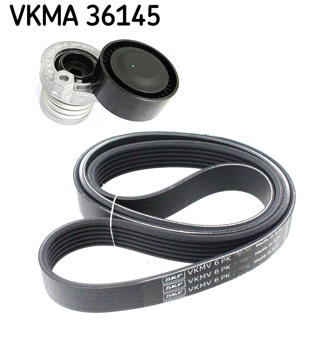 V-Ribbed Belt Set - VKMA 36145 SKF