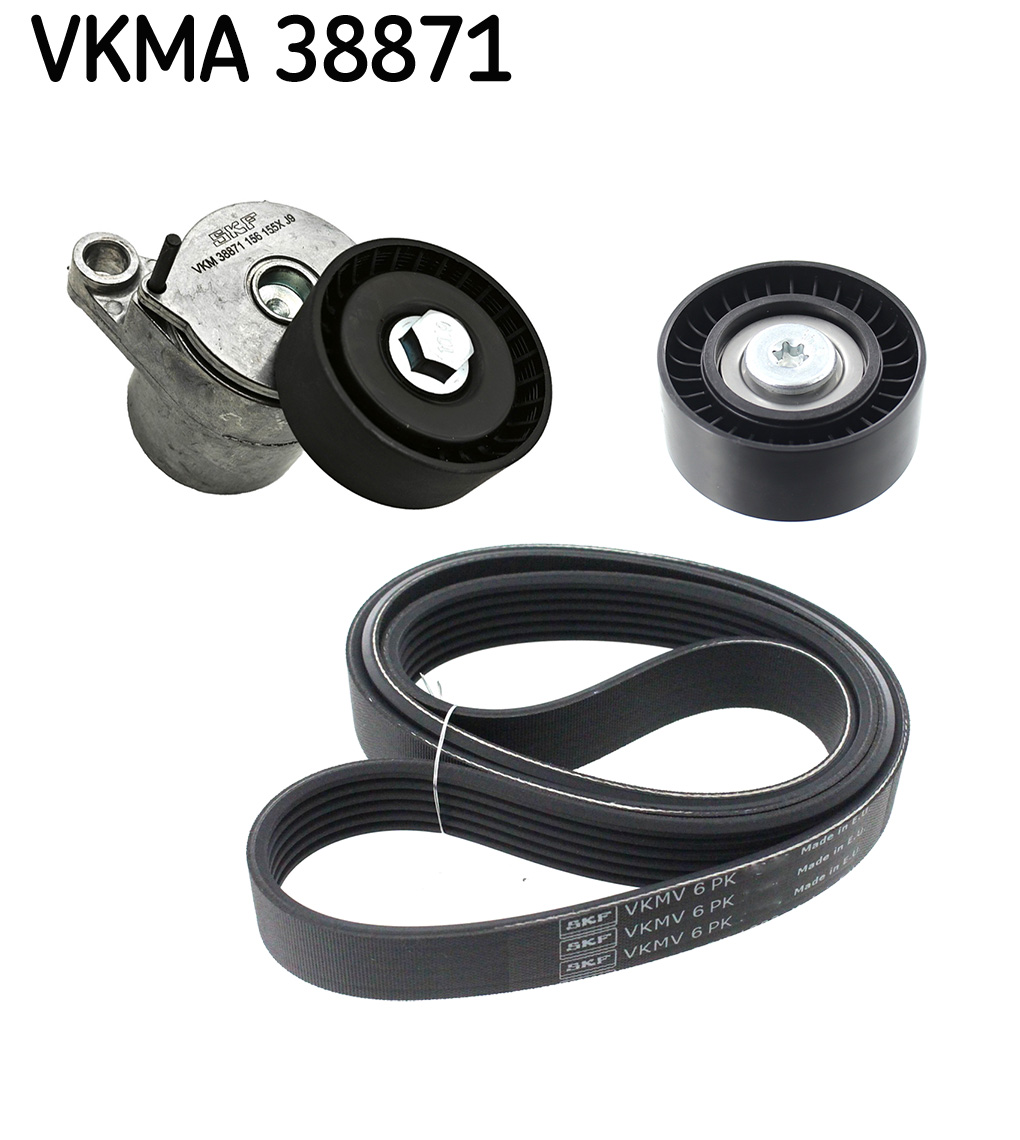 V-Ribbed Belt Set - VKMA 38871 SKF