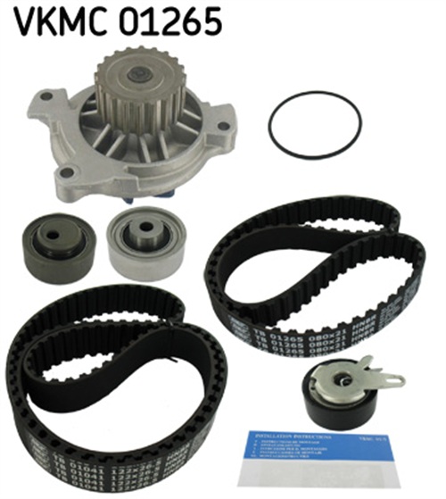 Water Pump & Timing Belt Set - VKMC 01265 SKF
