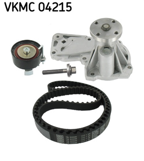 Water Pump & Timing Belt Set - VKMC 04215 SKF