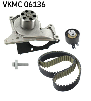 Pompa acqua + Kit cinghie dentate - VKMC 06136 SKF