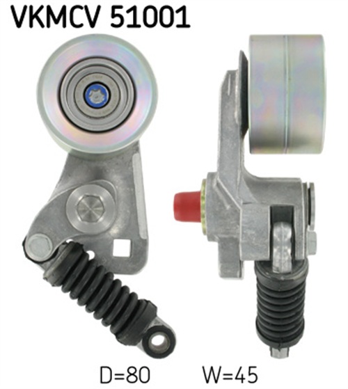 Belt Tensioner, V-ribbed belt - VKMCV 51001 SKF