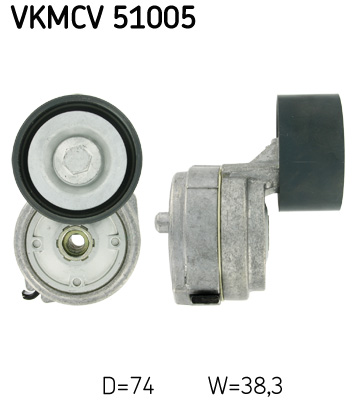 Belt Tensioner, V-ribbed belt - VKMCV 51005 SKF
