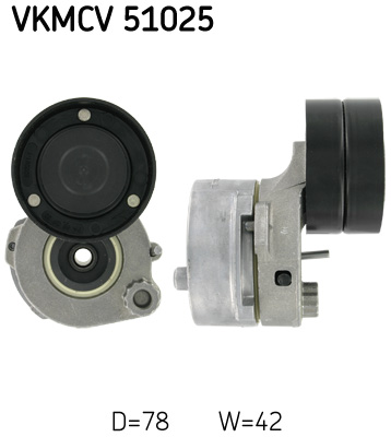 Belt Tensioner, V-ribbed belt - VKMCV 51025 SKF