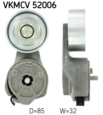 Belt Tensioner, V-ribbed belt - VKMCV 52006 SKF