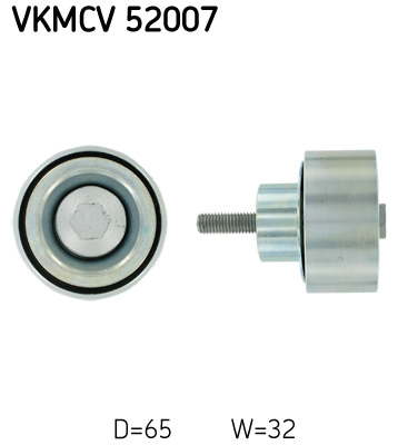 Deflection/Guide Pulley, V-ribbed belt - VKMCV 52007 SKF