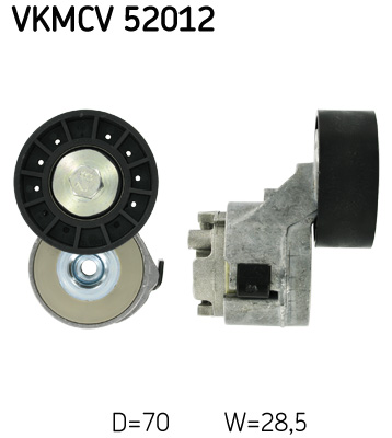 Belt Tensioner, V-ribbed belt - VKMCV 52012 SKF