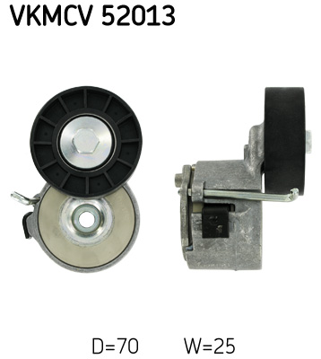 Belt Tensioner, V-ribbed belt - VKMCV 52013 SKF