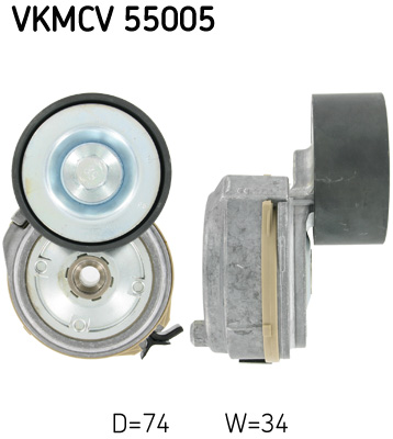 Belt Tensioner, V-ribbed belt - VKMCV 55005 SKF