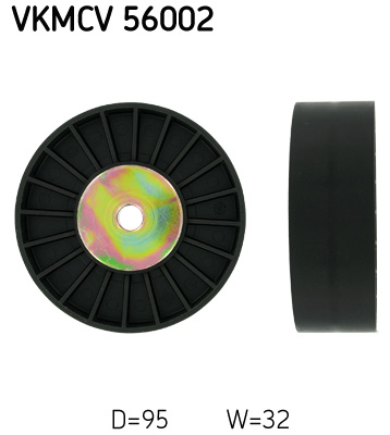 Deflection/Guide Pulley, V-ribbed belt - VKMCV 56002 SKF