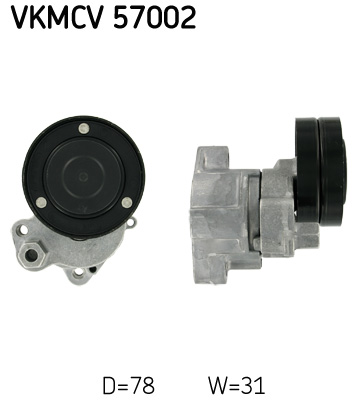 Belt Tensioner, V-ribbed belt - VKMCV 57002 SKF